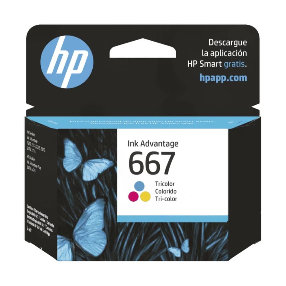 HPSUMINISTROS Cartucho HP Tricolor 667 Deskjet Ink Advantage