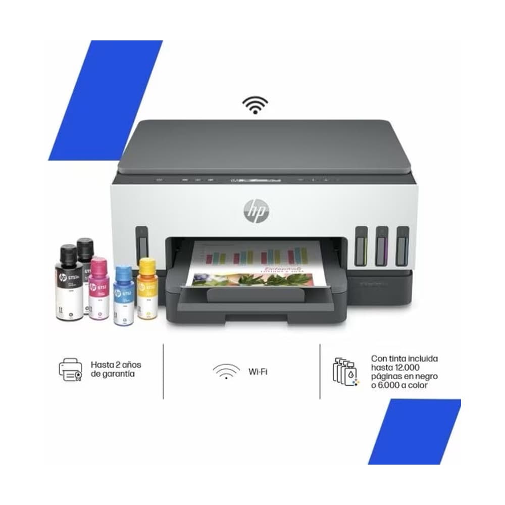 HPIMPCONSUMO Impresora HP 720/Mulritfun duplex/Wi-fi /Neg 15ppm, color 9ppm/ USB 2.0/Bluetooth