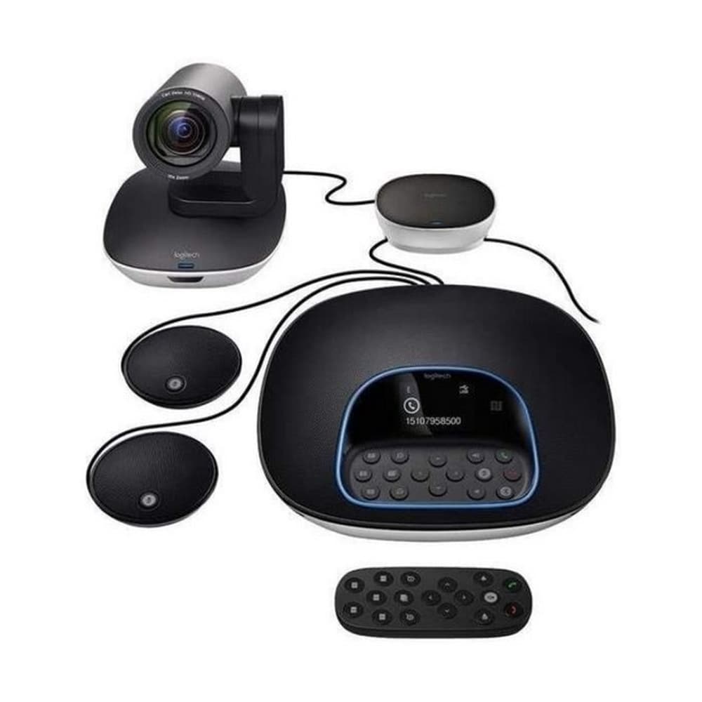 LOGITECH CORPORATIVO Sistema de Videoconferencia Logitech GROUP Full HD 1080p Gris con Micrófonos de Expansión
