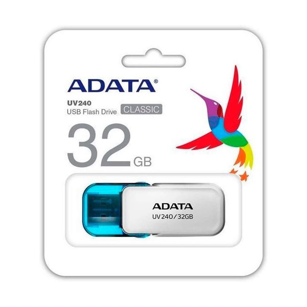 ADATA PRINCIPAL Memoria USB ADATA 2.0 UV240 Ecualizable 32GB Blanca