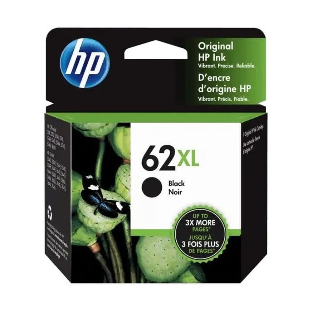 HPSUMINISTROS Cartucho de tinta HP 62XL Negro