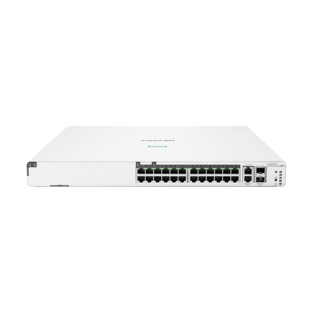 HPEINSTANTON Switch Aruba Instant On 1960 de 24 puertos G 2 10GBASE-T y 2 SFP+ 370W