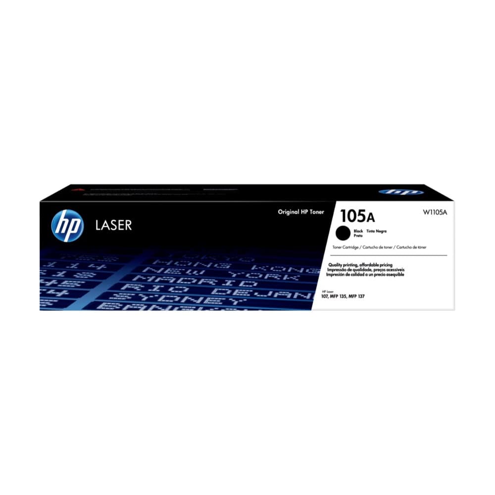 HPTONER Cartucho de Tóner HP 105A BK