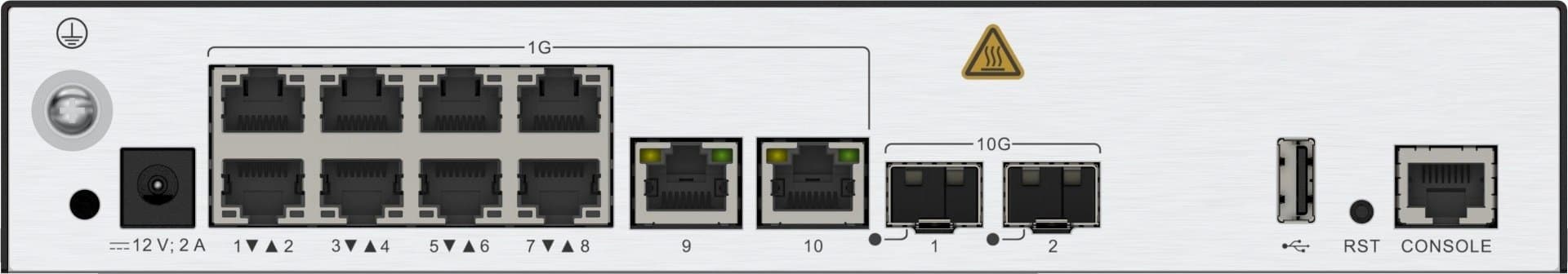 HUAWEI NETWORKING Controladore de APS wireless access controller | Manage APs: 256 | 10 x 10/100/1000BASE-T ports, | 2 x 10 GE SFP+ ports