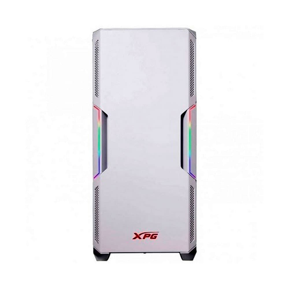 ADATA-XPG Chasis gamer XPG by ADATA STARKER Blanco / ATX / Vidrio templado X1 / 1 Fan cooler ARGB + 1 Fan Cooler Standard + Fuente de poder XPG PROBE / 600 Watts / Certificada 80 Plus Bronze