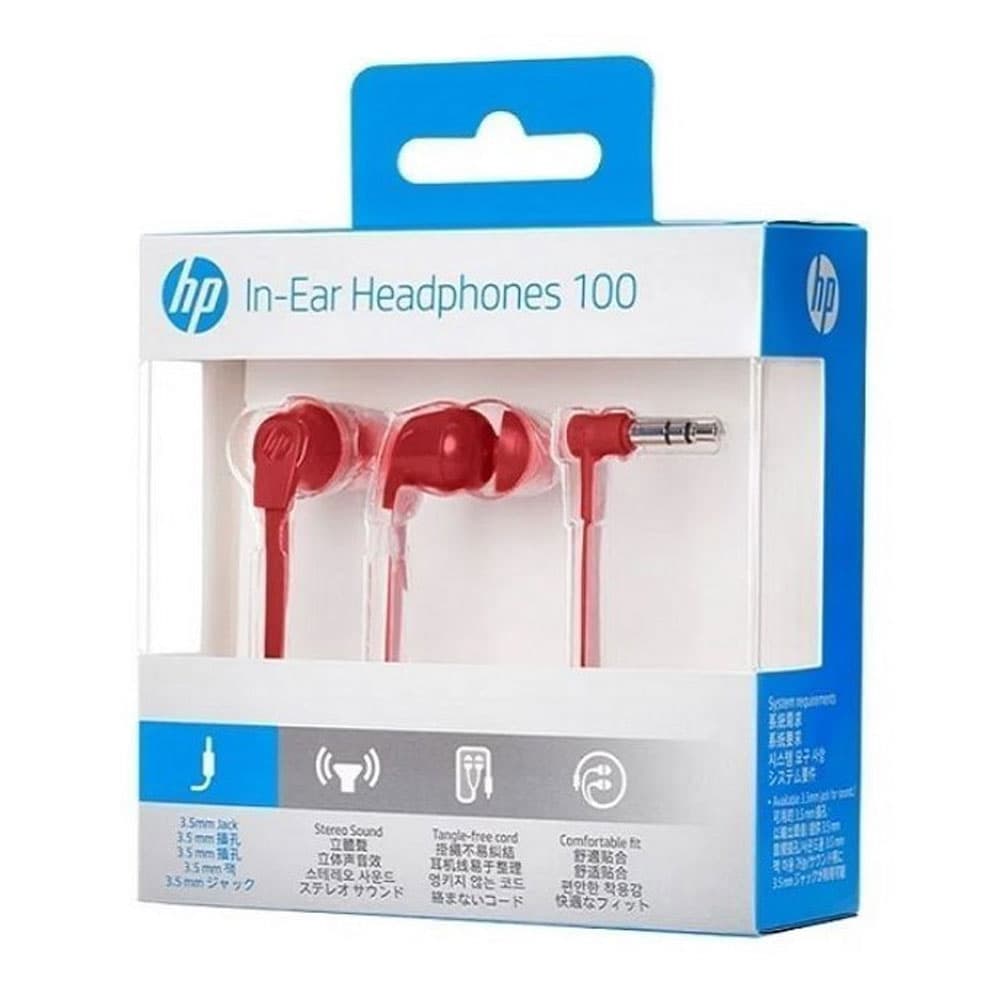 HPACCESORIOS Audifonos HP 100 ERed In-Ear Headphone