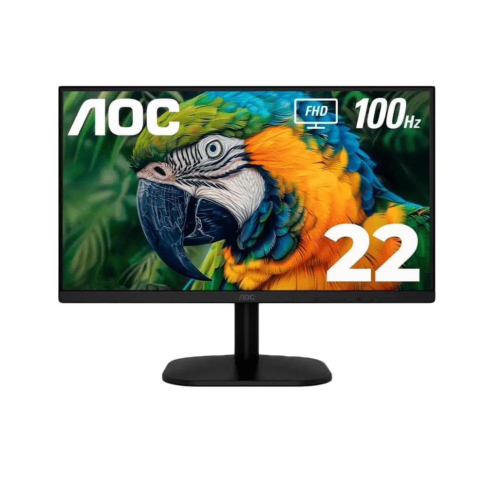 AOC Monitor AOC LED Profesional plano 21.5 VA Full HD (1920 X 1080) / 100Hz / 4 ms / VGA / HDMI /Base Fija / Kensington Lock / Adaptive Sync.