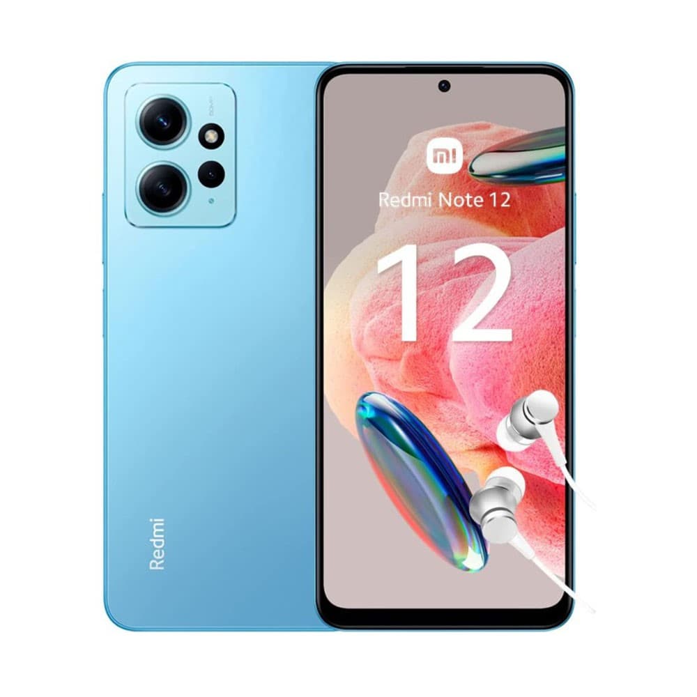 XIAOMI Celular Redmi Xiaomi Note 12, Ram de 4GB, Almacenimiento de 128GB, Azul Hielo