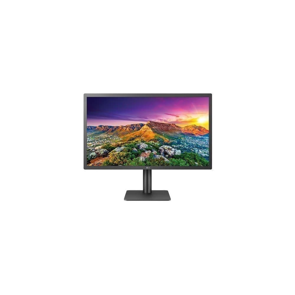 LGELECTRONICSIT Pantalla : 24 4K Tipo Panel :IPS Formato:16:9 Resolución:3840X2160 Tasa de Refresco:60HZ Tiempo de respuesta:14ms Thunderbolt:Si USB-B :Sí Garantia:36 meses