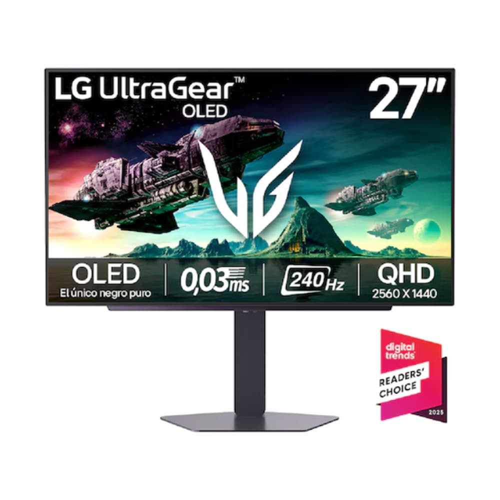 LGELECTRONICSIT Monitor Gamer LG UltraGear GX7 27 Pulgadas OLED QHD 240Hz