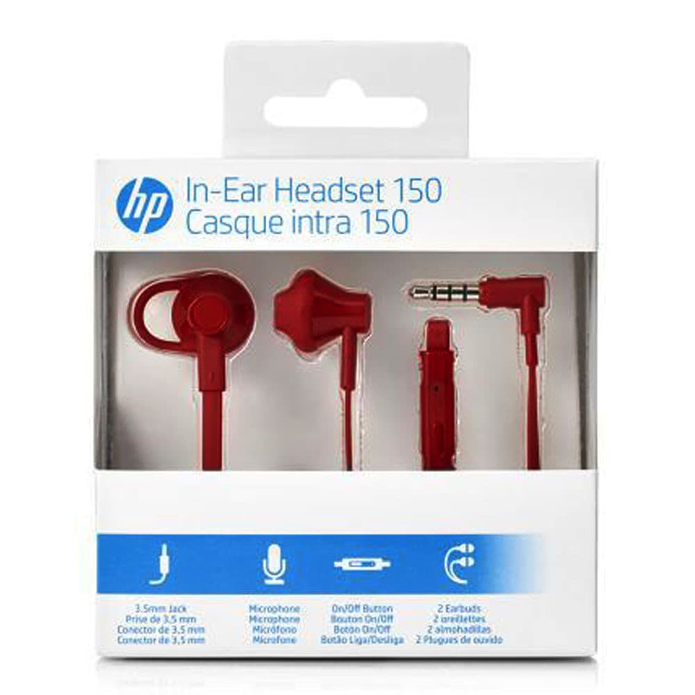 HPACCESORIOS Manos Libres HP In Ear 150 DOHA Rojo