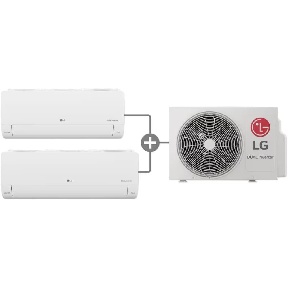 LGAIRESACONDI AIRE ACONDICIONADO LG TWINCOOL 2 EN 1 9.000 BTU + 12.000 BTU- COMPRESOR DUAL INVERTER - REFRIGERANTE R32 / 220V - AHORRO DE ENERGÍA ENFRIAMIENTO MÁS EFICIENTE - RESISTENTE A ALTOS VOLTAJES - GOLD FIN - SMART THINQ - LIMPIEZA AUTOMÁTICA - AUTO SWING SMART DIAGNOSIS - FILTRO ANTI-ALERGIAS - GARANTÍA 10 AÑOS EN EL COMPRESOR