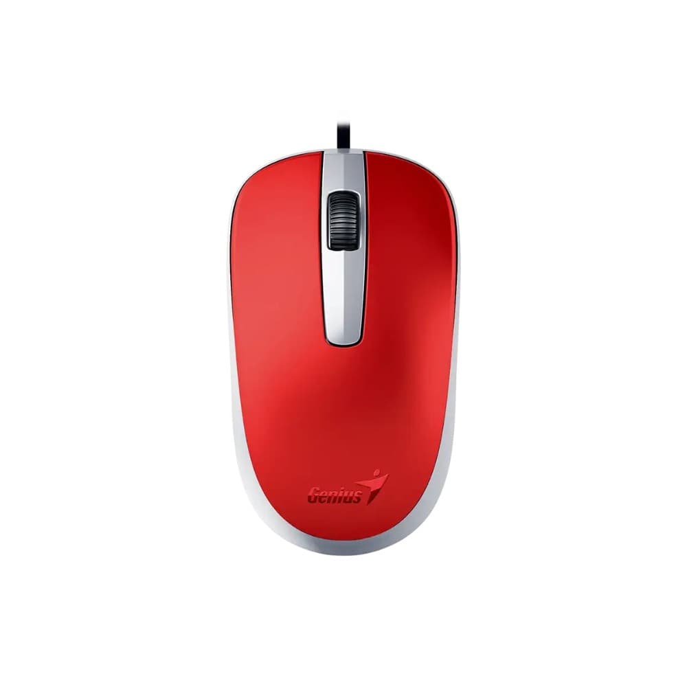 GENIUS Mouse GENIUS Alámbrico Usb Dx-120 Rojo