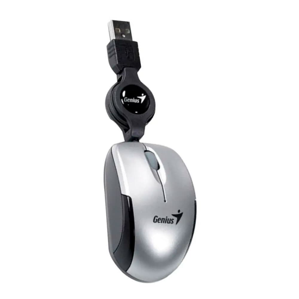 GENIUS Mouse Genius Micro Traveler Retractil Usb Gris