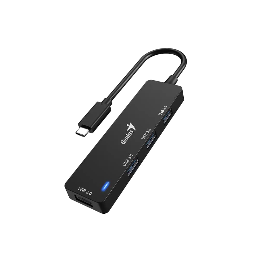 GENIUS HUB USB-C GENIUS DE 4 PUERTOS BLACK