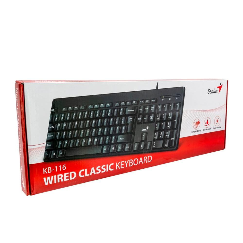 GENIUS Teclado GENIUS Clasico USB COLOR Negro