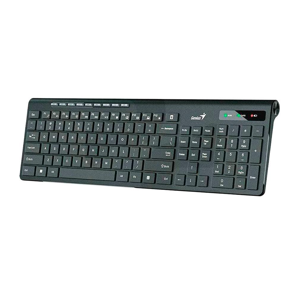 GENIUS Teclado GENIUS SlimStar 7230 Teclas Tipo Chocolate Ergonómico COLOR Negro