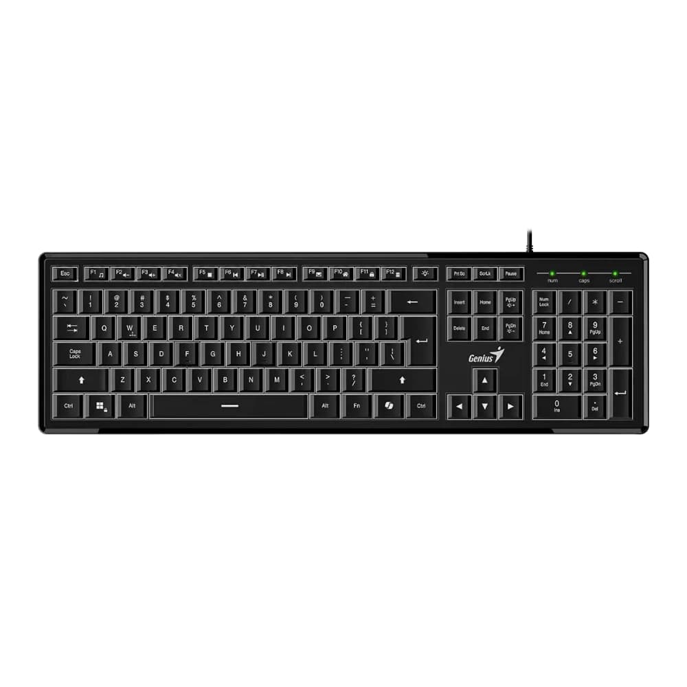 GENIUS TECLADO SLIMSTAR 820 DELGADO ILUMINADO