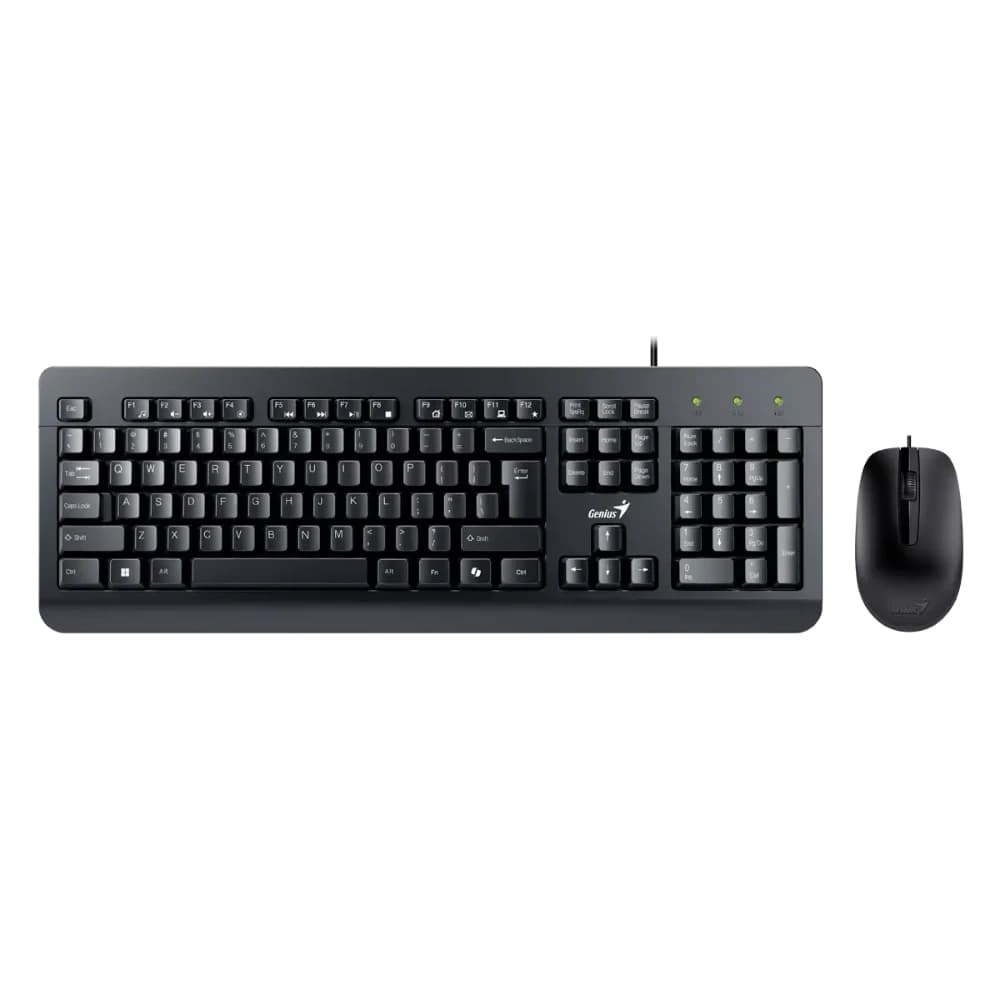 GENIUS Combo Teclado GENIUS + Mouse Alámbrico KM-160 COLOR Negro