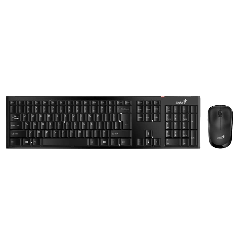 GENIUS Combo Teclado GENIUS + Mouse Inalambrico SlimStar 8000SE COLOR Negro