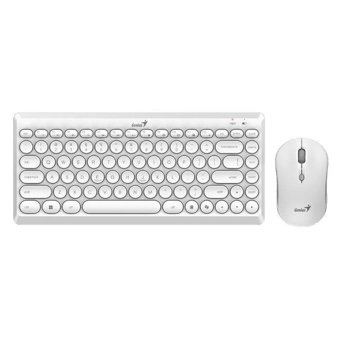 GENIUS Teclado Genius RS2Combo teclado + mouse Genius LuxeMate Q8000 inalambrico White