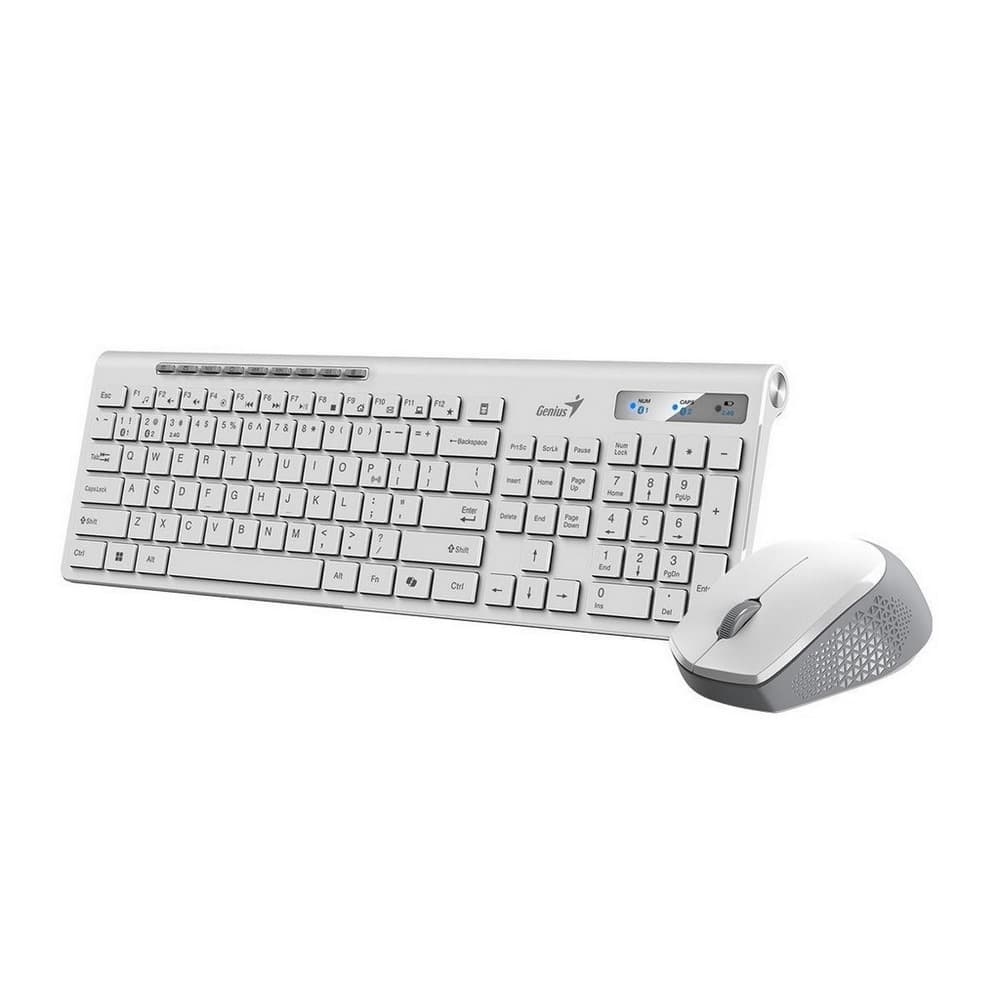 GENIUS COMBO TECLADO 8230 SLIM INALAMBRICO WHITE