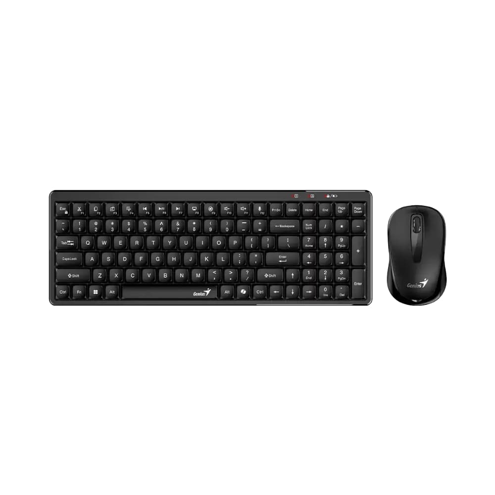 GENIUS Combo Inhalambrico Genius Luxemate Q8100BLK