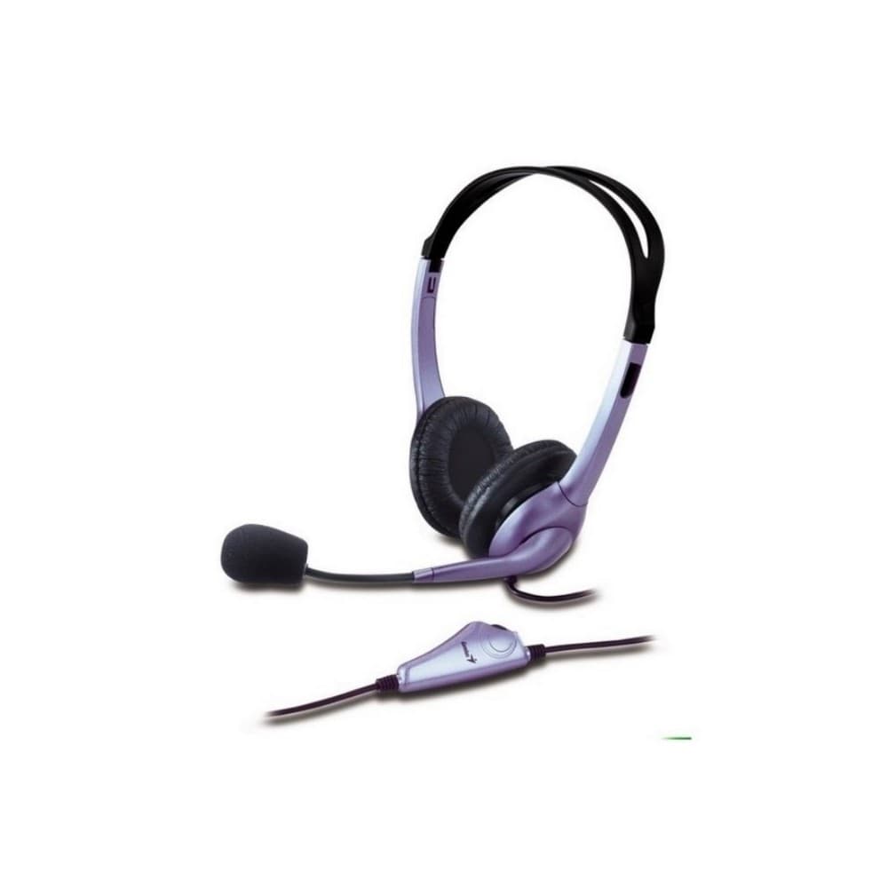 GENIUS Audífono Diadema Genius HS-04S 2 Plug 3.5mm Azul-Negro