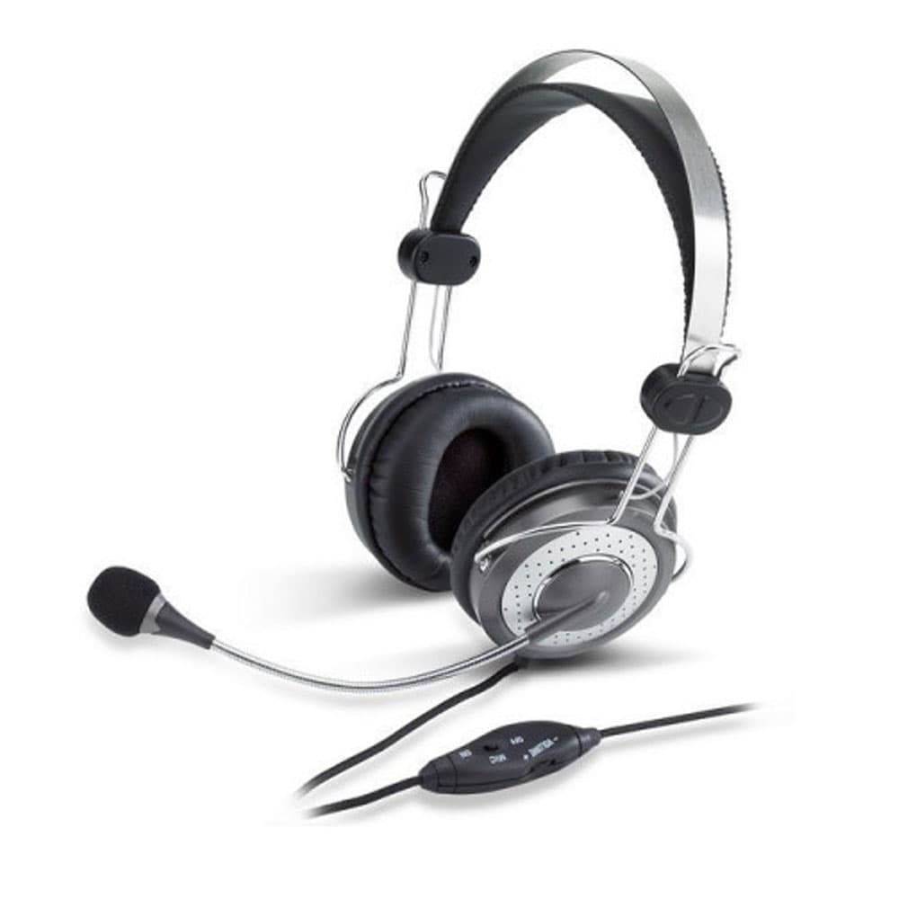 GENIUS Audífono Diadema GENIUS HS-04SU 2 Plug 3.5mm COLOR Gris