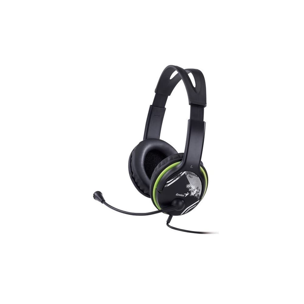 GENIUS Audífono Diadema GENIUS HS-400A 2 plug 3.5mm Verde - Negro