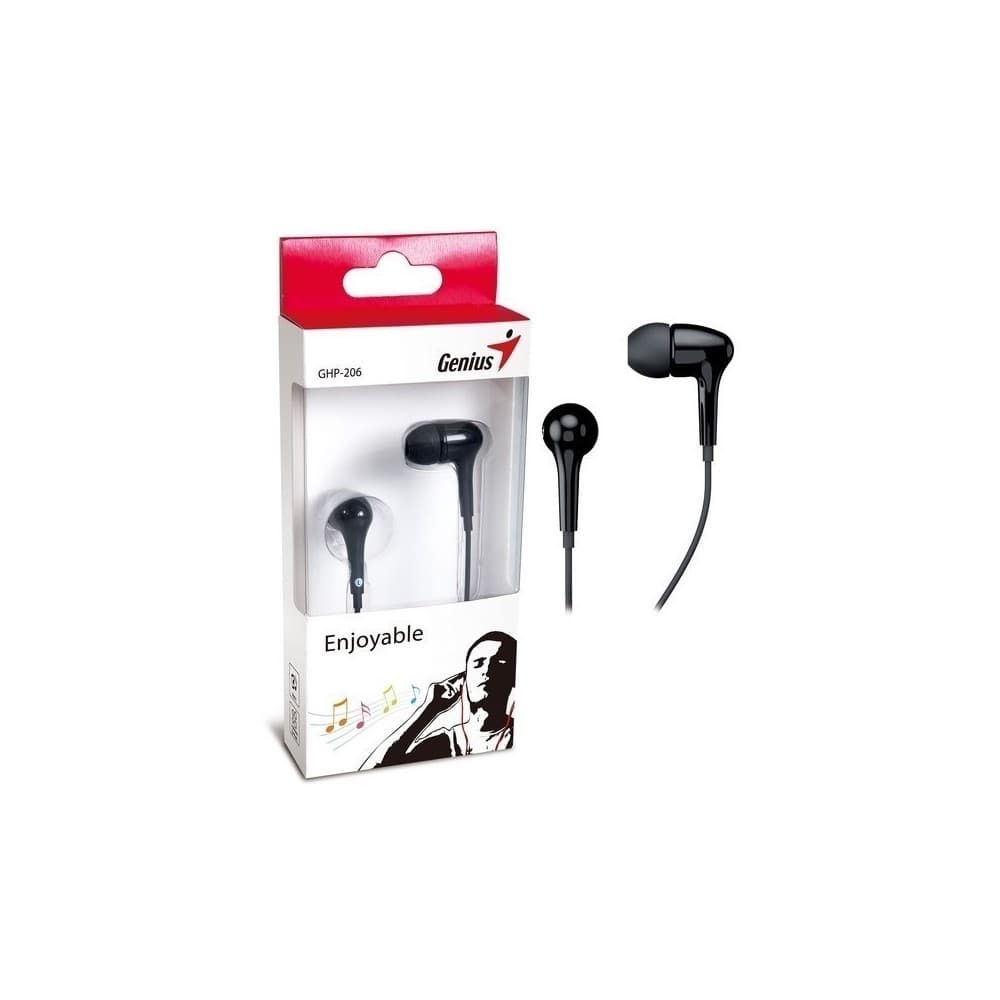 GENIUS AUDIFONO GENIUS GHP-206 NEGRO (in ear)