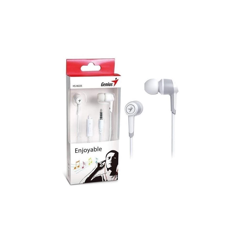 GENIUS Audifono Genius HS M225 Blanco (in ear) Manos libres