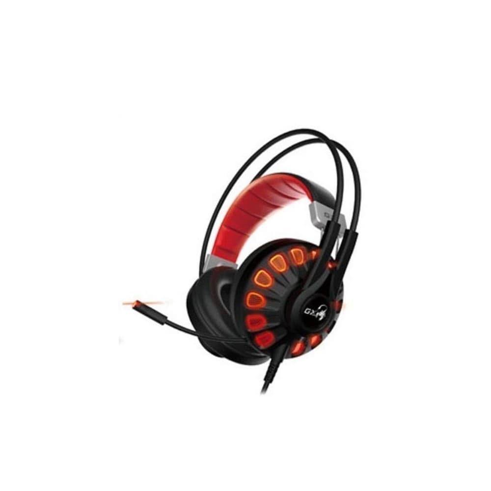 GENIUS Audífono Diadema Gamer Genius HS-G680 USB Negro/Rojo