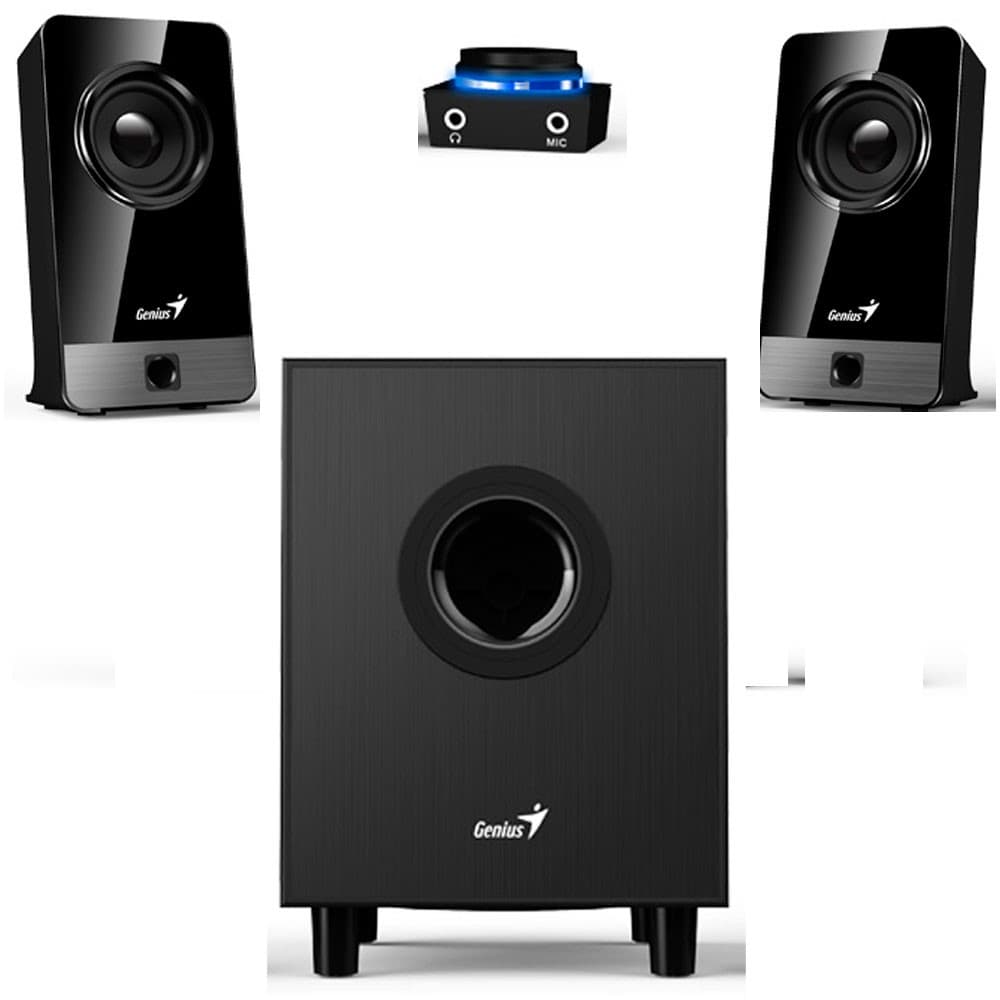 GENIUS Parlante GENIUS SW-2.1 300X Con Subwooferr color negro