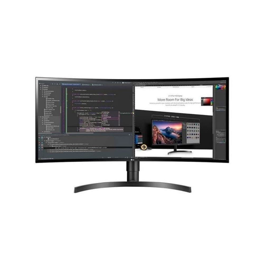 LGELECTRONICSIT Monitor Ultrawide panel IPS 4k Curved 34” Resolución 3440 x 1440 Relacion de aspecto 21:9 Tiempo de respuesta 5ms Frecuencia 60Hz Brillo 300cd (typ) Entradas HDMI /Display/USB Type-C Garantia 36 meses