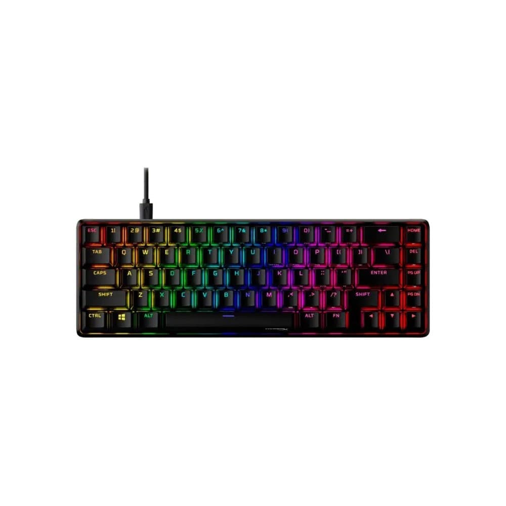 HYPERX Teclado Gamer HYPERX Idioma Inglés Con Luz RGB COLOR Negro