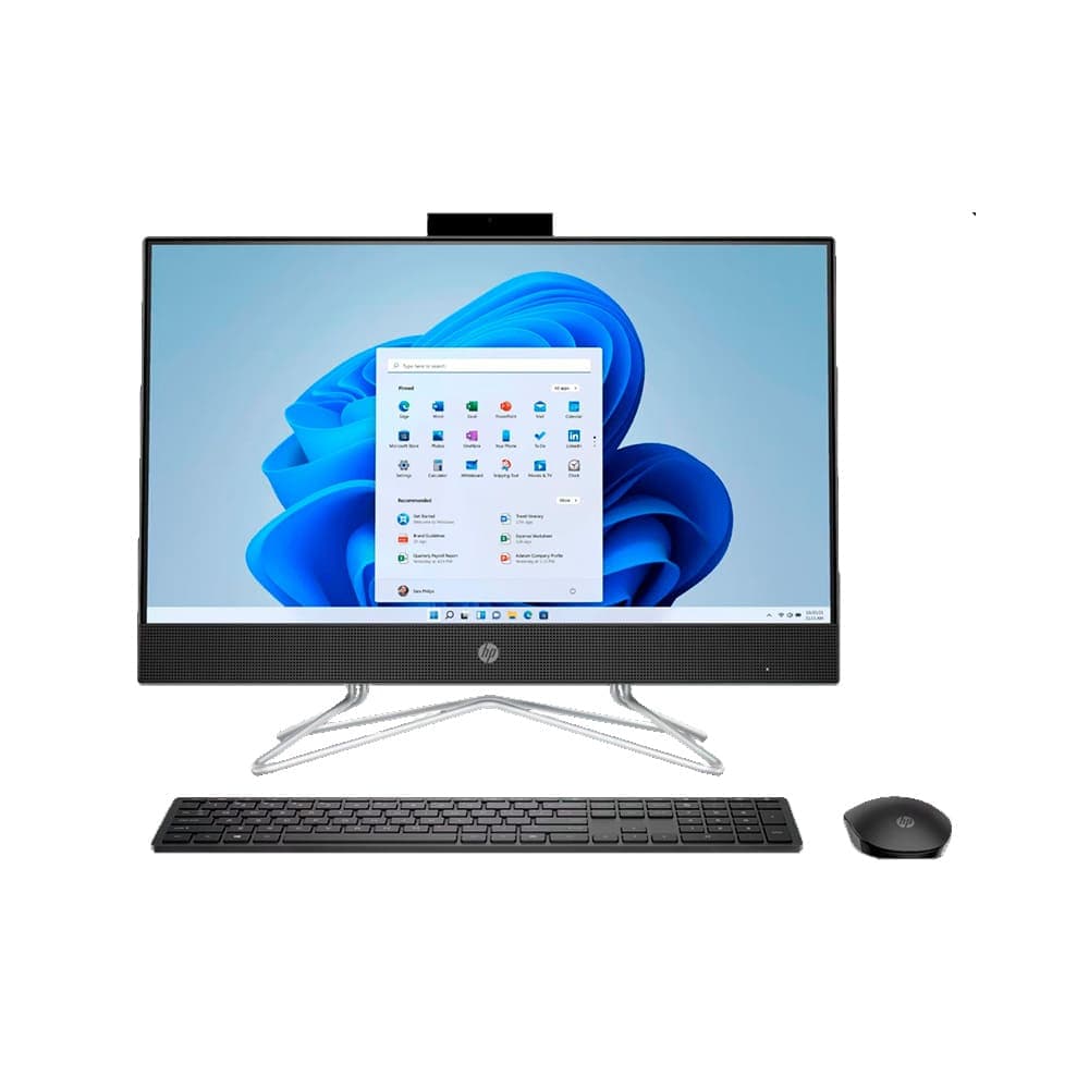HPPCSCONSUMO HP AIO 24-dd0507la 23.8 - NT / Pentium J5040 / 4GB / SSD 128GB / UMA / Win Value / Black / MS Off365+1TB OneDrive / Wireless KB+M