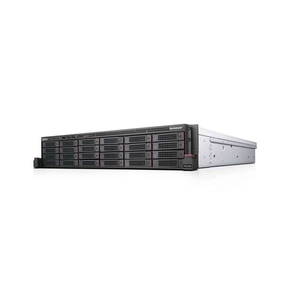 LENOVO SERVIDORES Servidor ThinkServer Lenovo RD450, Procesador E5-2609v4, Cores 8C, Memoria 16GB Ram, Discos 2 x 900G