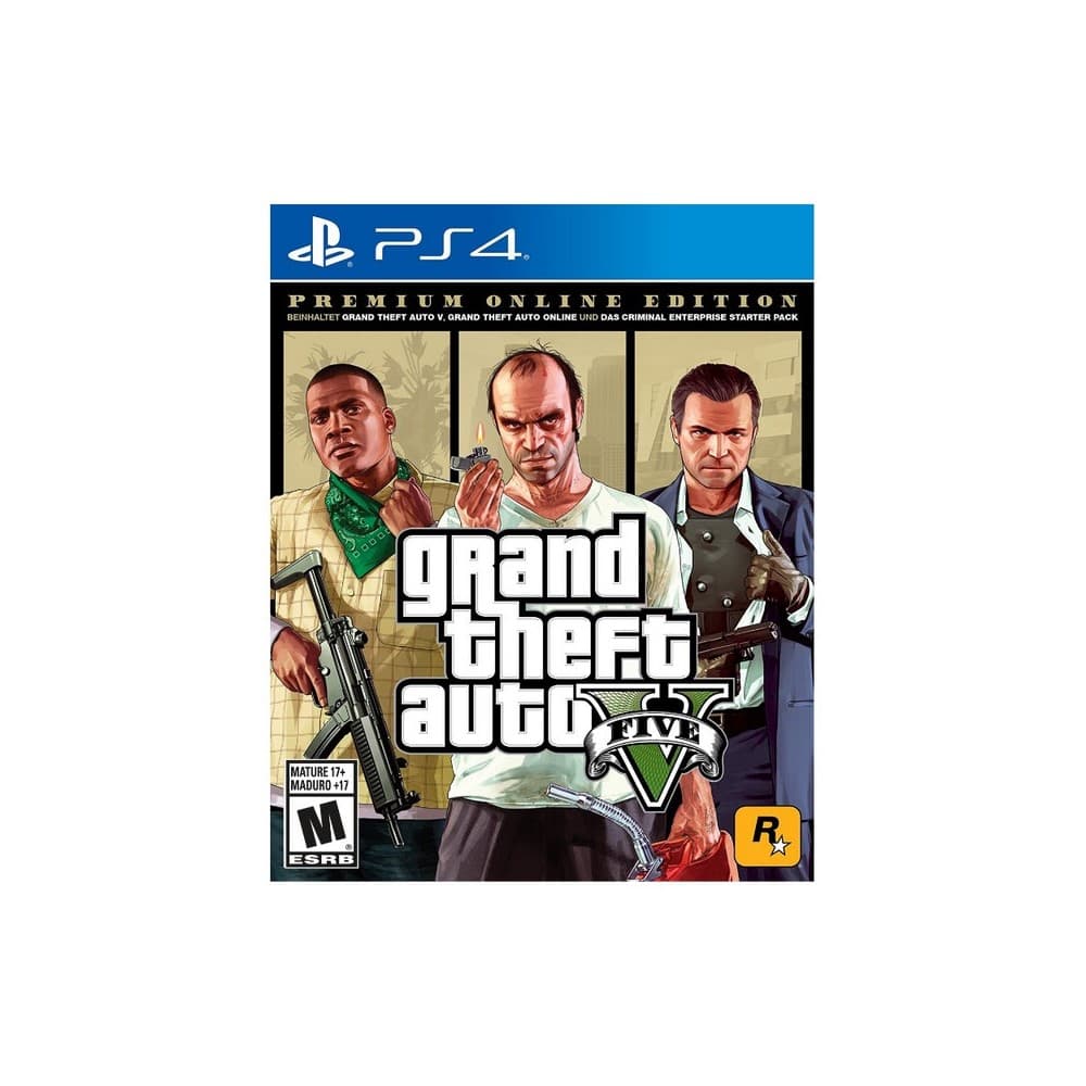 SONY PLAY STATION Video Juego para PlayStation 4 PS4 Grand Theft Auto V Premium Edition - LATAM