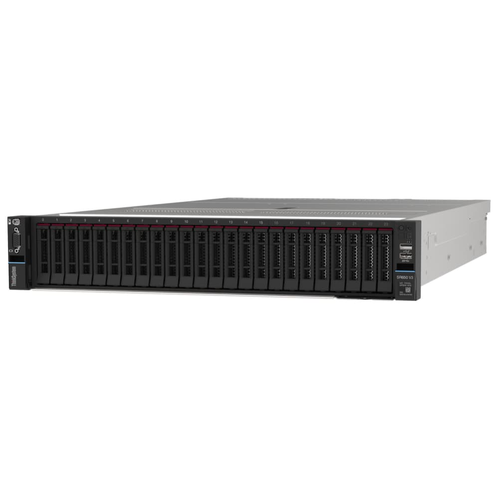LENOVO SERVIDORES 7D761004LA Lenovo servidor SR650 V3, 1xIntel Xeon Silver 4514Y 16C 2.0GHz 150W, 1x32GB 2Rx8, ThinkSystem RAID 9350-8i 2GB Flash PCIe 12Gb Internal Adapter, 2x750W