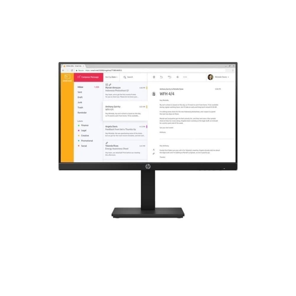 HPPCSCORP Monitor HP P24h G4 23.8 (1920 x 1080) conectividad 1 VGA /HDMI Garantía 3-3-0