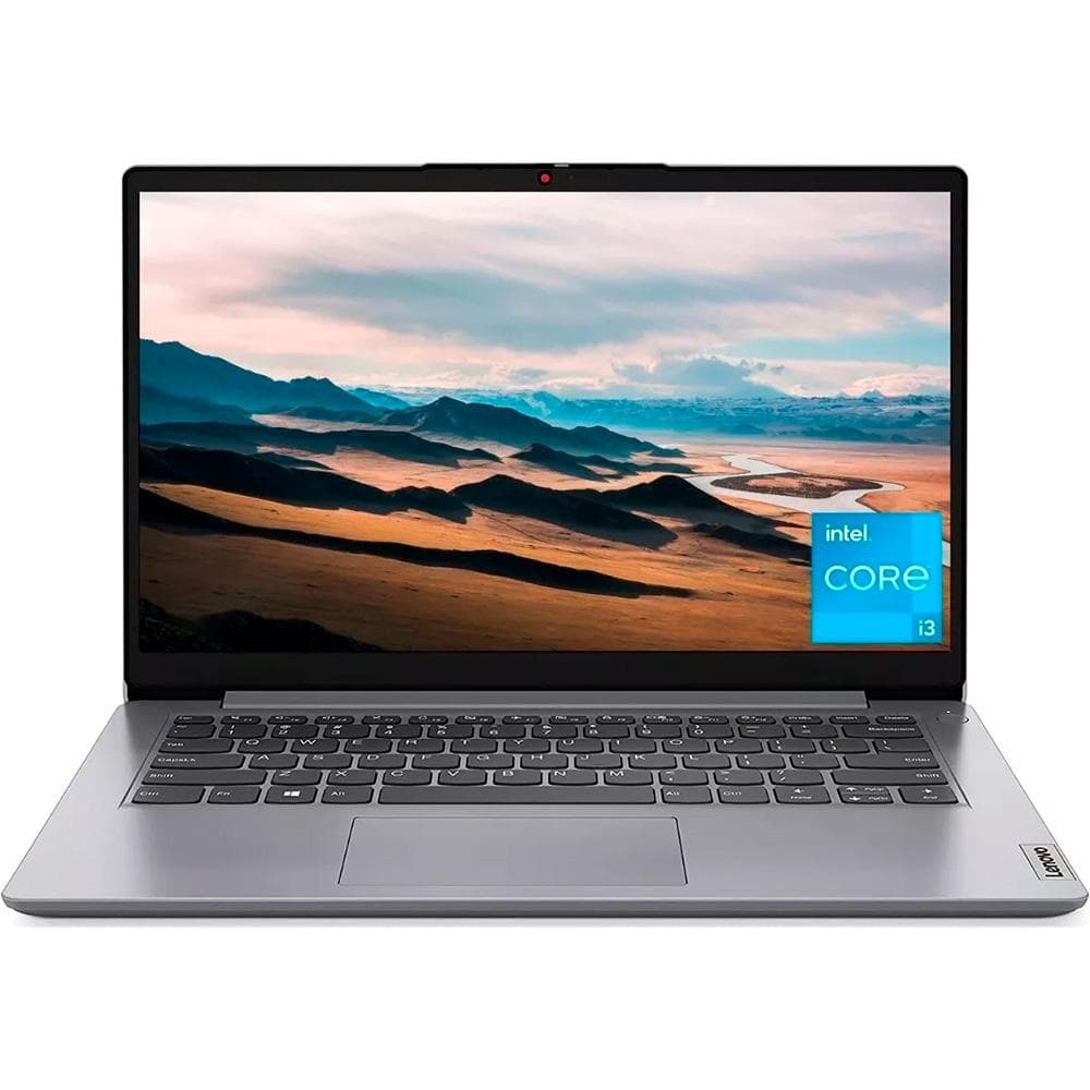 LENOVOPORTATILESCONS Portátil Lenovo I3 14IAU7 Intel Core i3 1215U 14 Pulgadas FHD Memoria 8GB Estado Solido 512GB Linux con Lector de Huella Color Gris