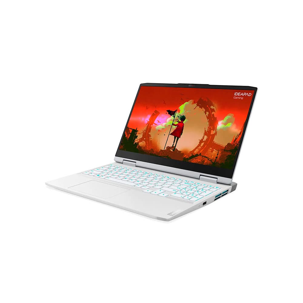LENOVOPORTATILESCONS Portátil Lenovo IP Gaming 3 15ARH7 AMD Ryzen 5 6600H 15,6 Pulgadas FHD Memoria 8GB Estado Solido 512GB Tarjeta de Video Nvidia RTX 3050 4GB Windows 11 Home Color Blanco Bundle Mouse