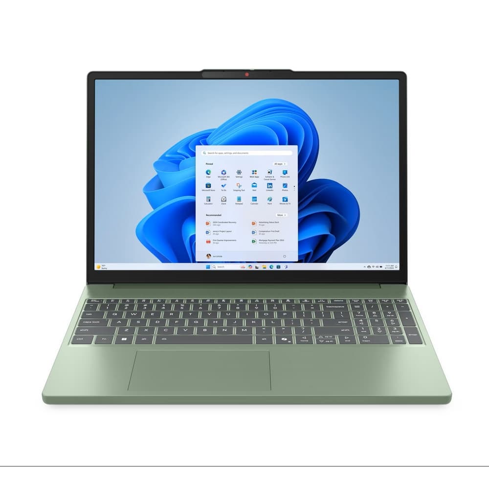 LENOVOPORTATILESCONS Portátil Lenovo IdeaPad Slim 3 15IRH10 Intel Core i5 13420H Pantalla 15,3 Pulgadas WUXGA Memoria 24GB Estado Solido 512GB S.O de prueba Color Verde