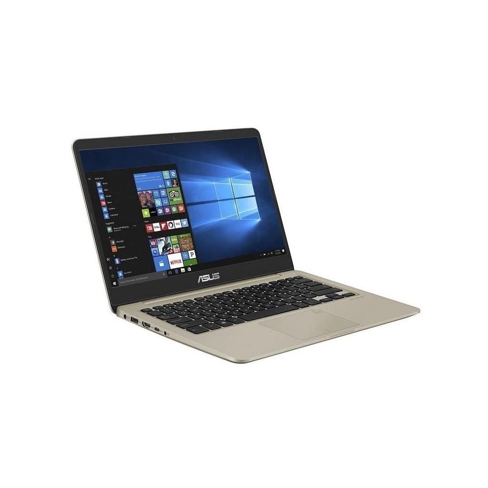 ASUS Portátil ASUS VivoBook X411UF-BV253 Core i5 8250U,14 HD,8GB,1TB,SO. Endless, GeForce MX130 2GB,Sin Unidad Óptica, Gold