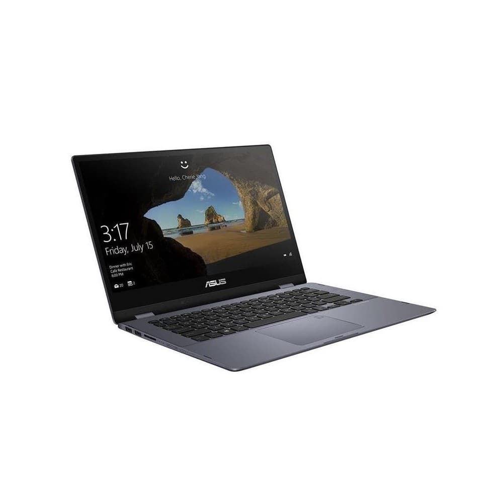ASUS Portátil ASUS VivoBook Flip TP412UA-EC094T Core i3 8130U,14 FHD Touch,4GB,256 SSD,SO.W10,Sin Unidad Óptica,Star Grey, Lector Huella, Bundle Lápiz