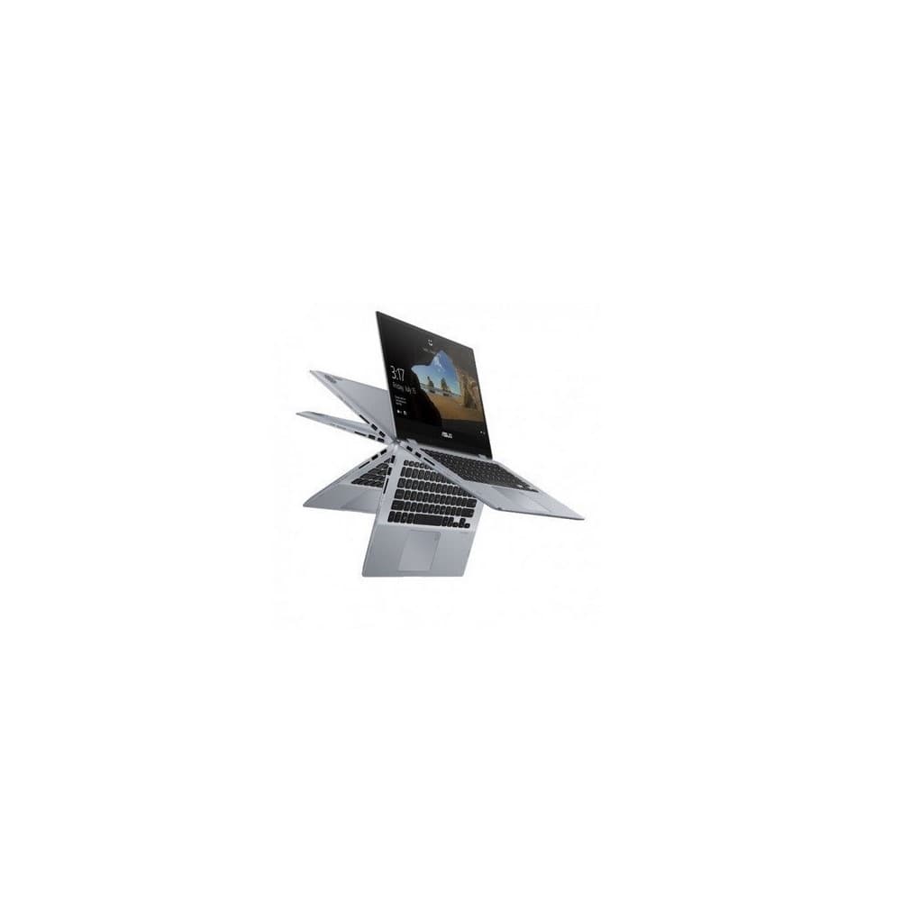 ASUS Portátil ASUS VivoBook Flip TP412UA-EC075T Core i5 8250U,14 FHD Touch,4GB,256 SSD,SO.W10,Sin Unidad Óptica,Grey,Lector Huella,Bundle Lápiz