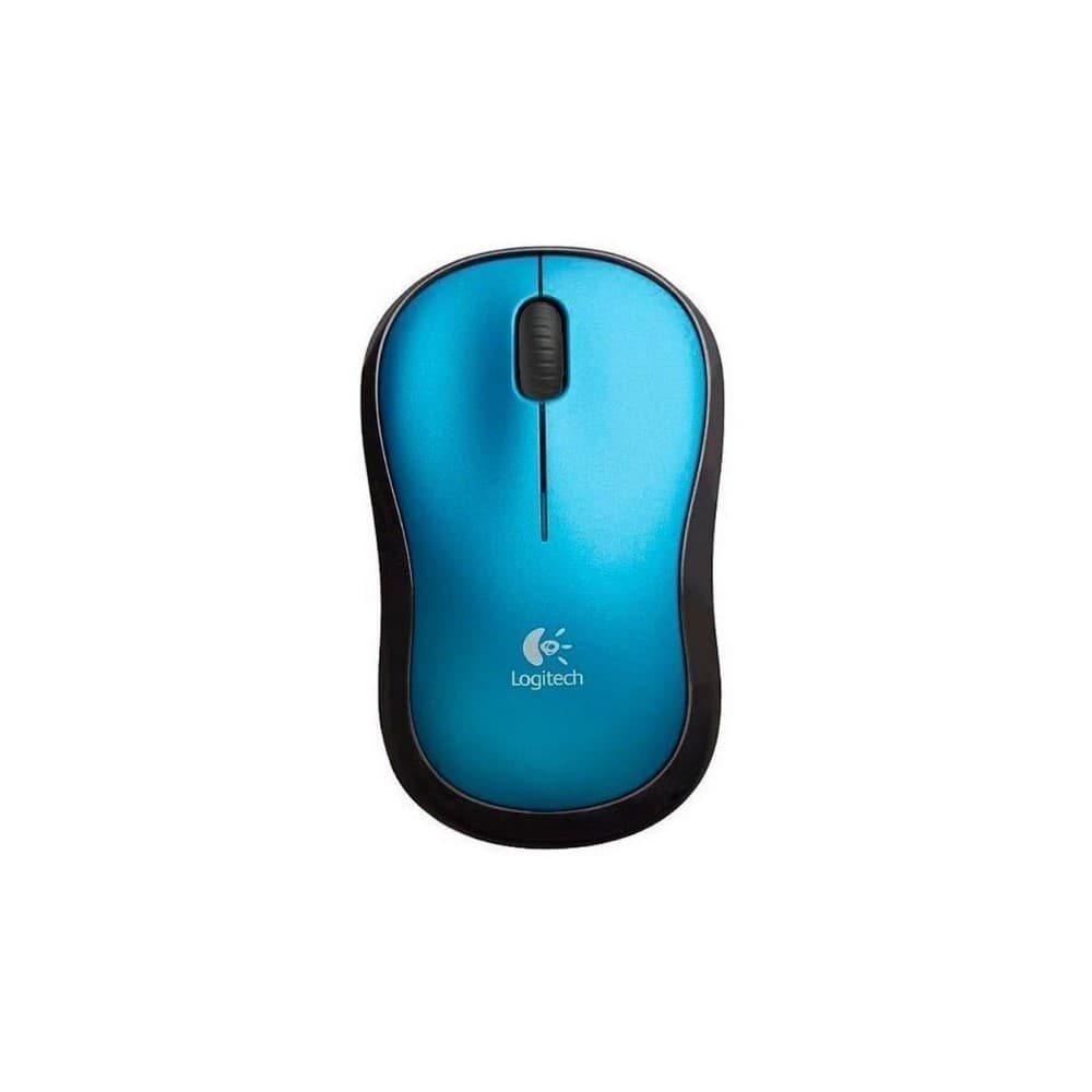 LOGITECH Mouse M185 Optico Logitech Inalámbrico Receptor USB Azul