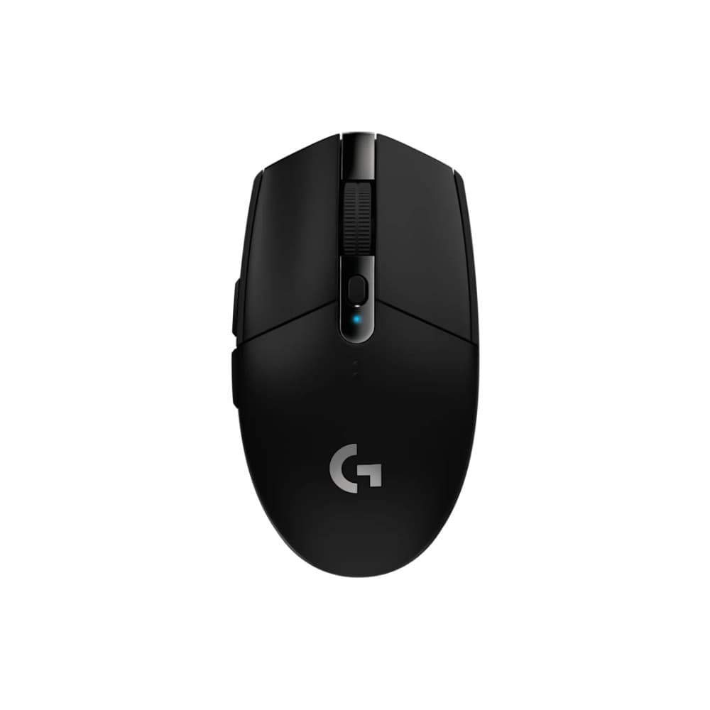 LOGITECH MOUSE G305 LIGHTSPEED Logitech Gaming Inalámbrico Receptor USB 12000DPI Compatible Win-Mac Sensor HERO 6Botones Programables Garantía 2Años-NEGRO