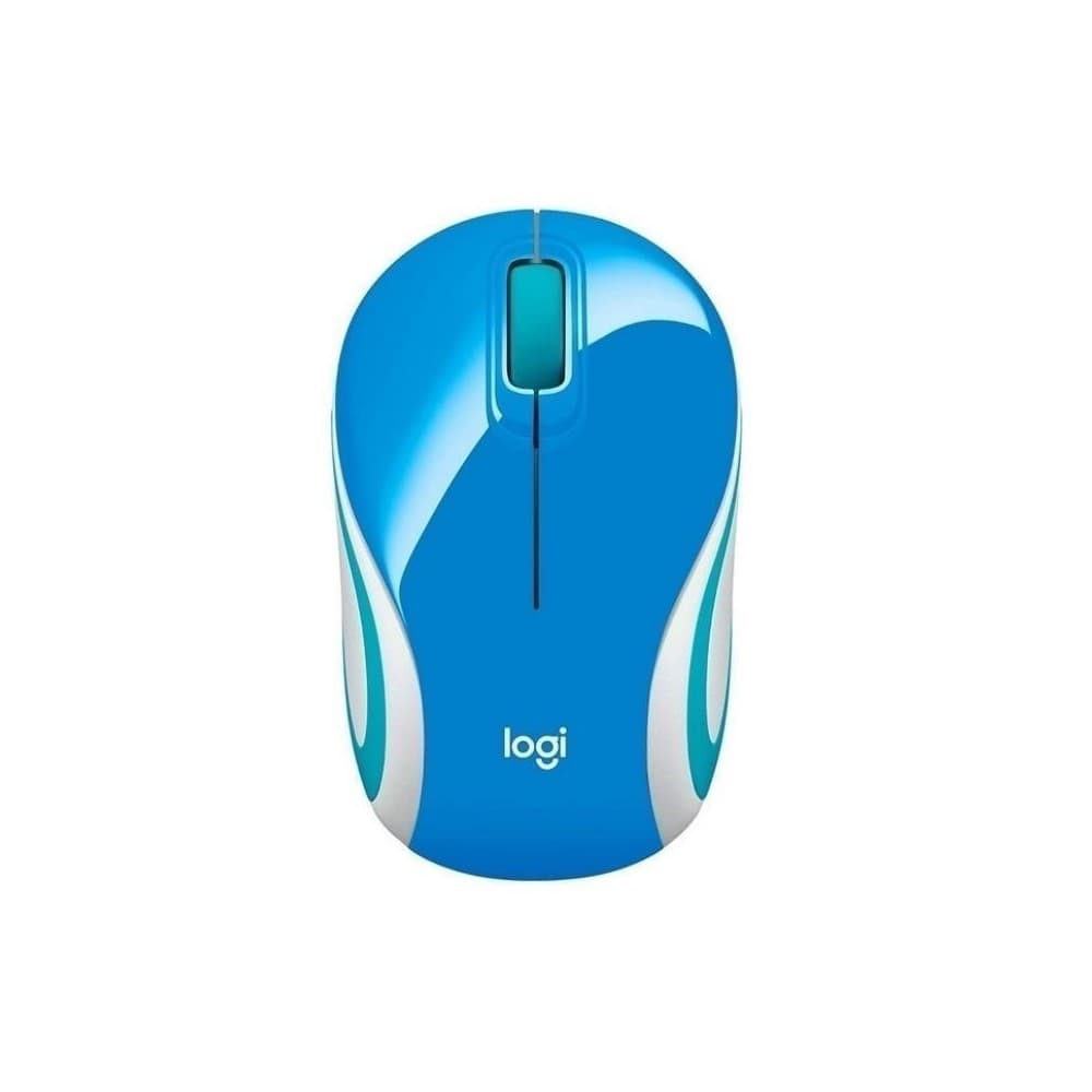 LOGITECH Mini Mouse LOGITECH M187 Inalámbrico Receptor Usb COLOR Azul